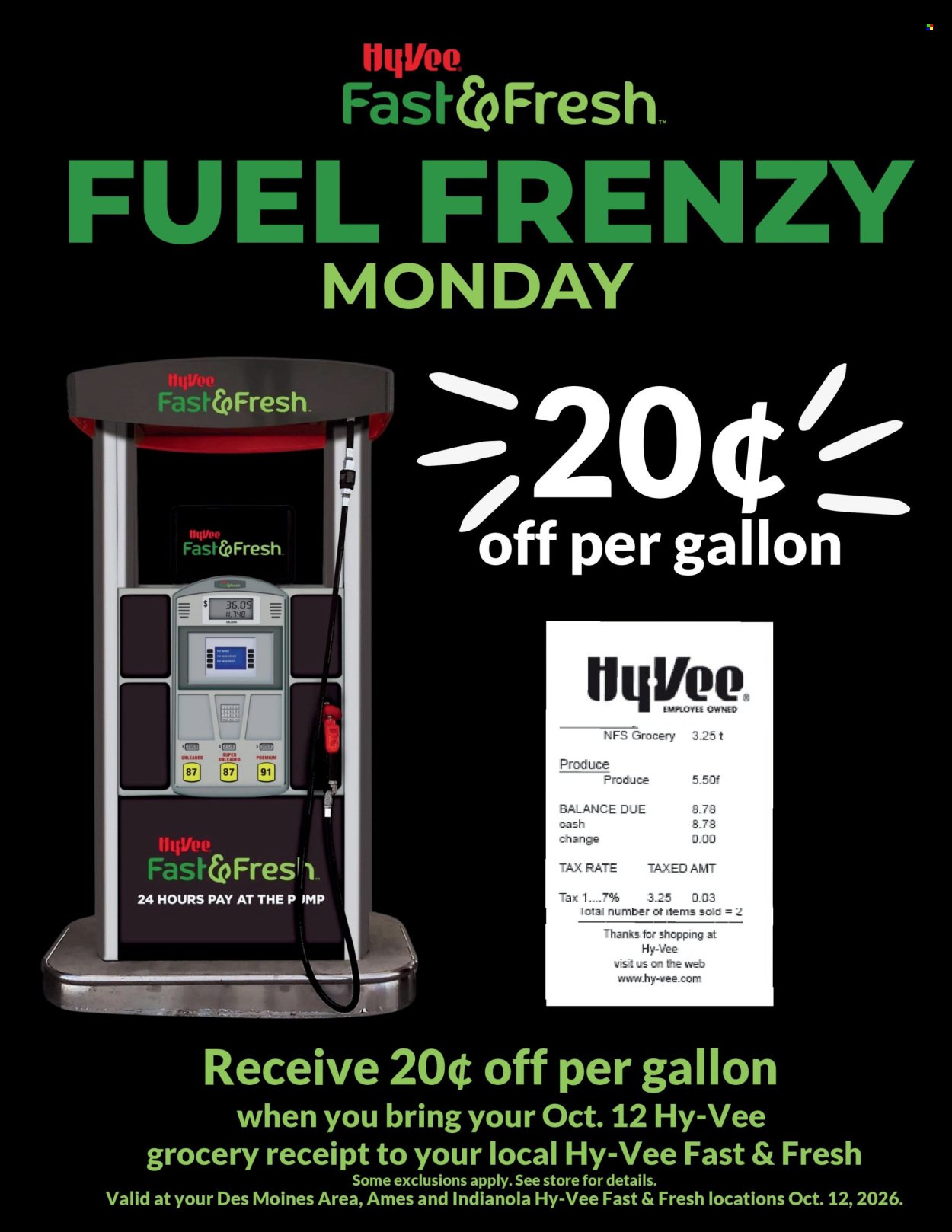 HY-VEE ad - 1-Day Fuel Frenzy