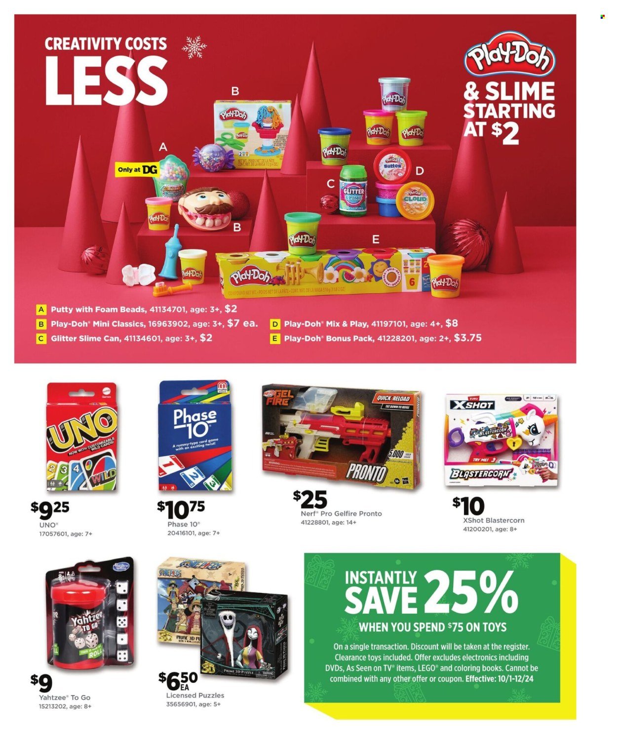 DOLLAR GENERAL ad - 2025 Toy Book