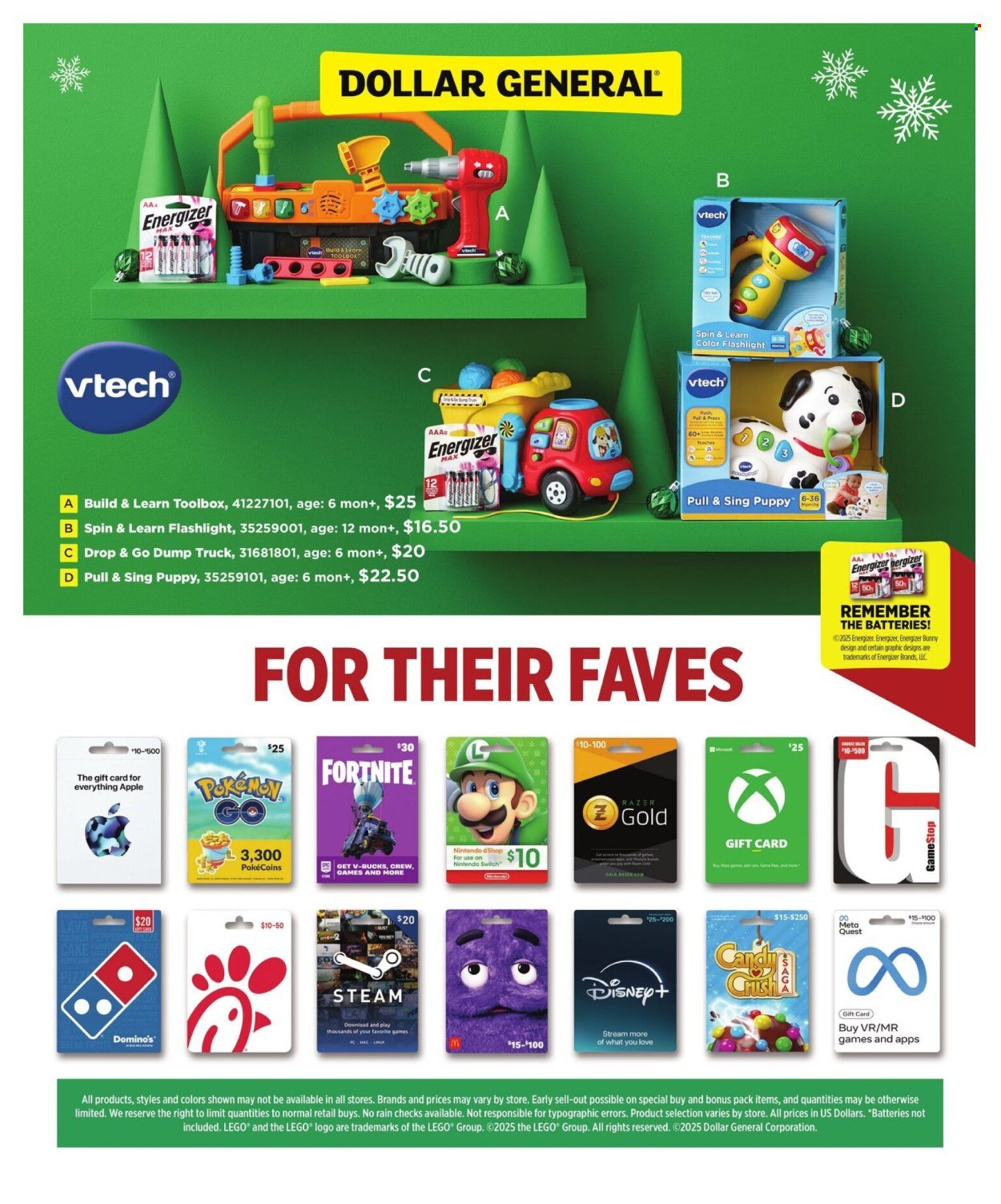 DOLLAR GENERAL ad - 2025 Toy Book