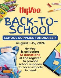 HY-VEE ad - School Supplies Fundraiser