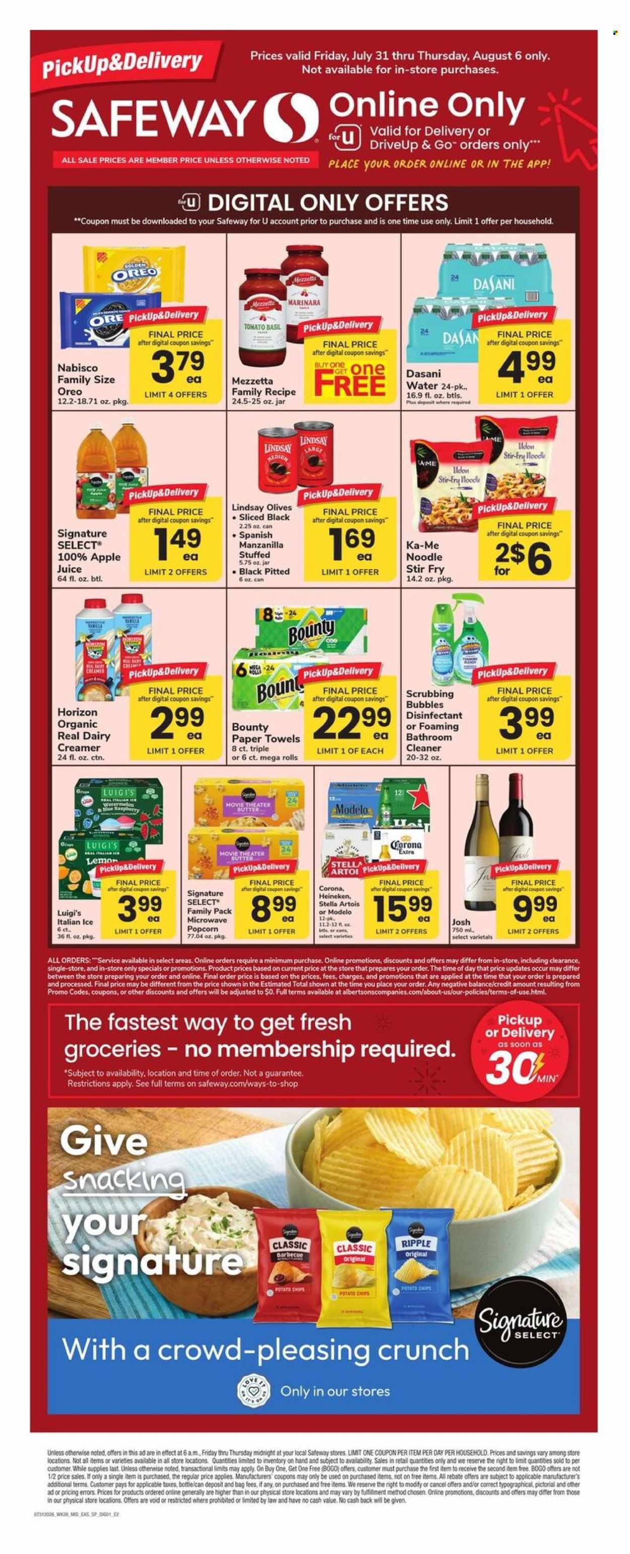 SAFEWAY ad - Bonus Online Savings