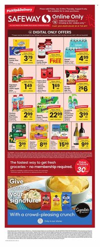 SAFEWAY ad - Bonus Online Savings