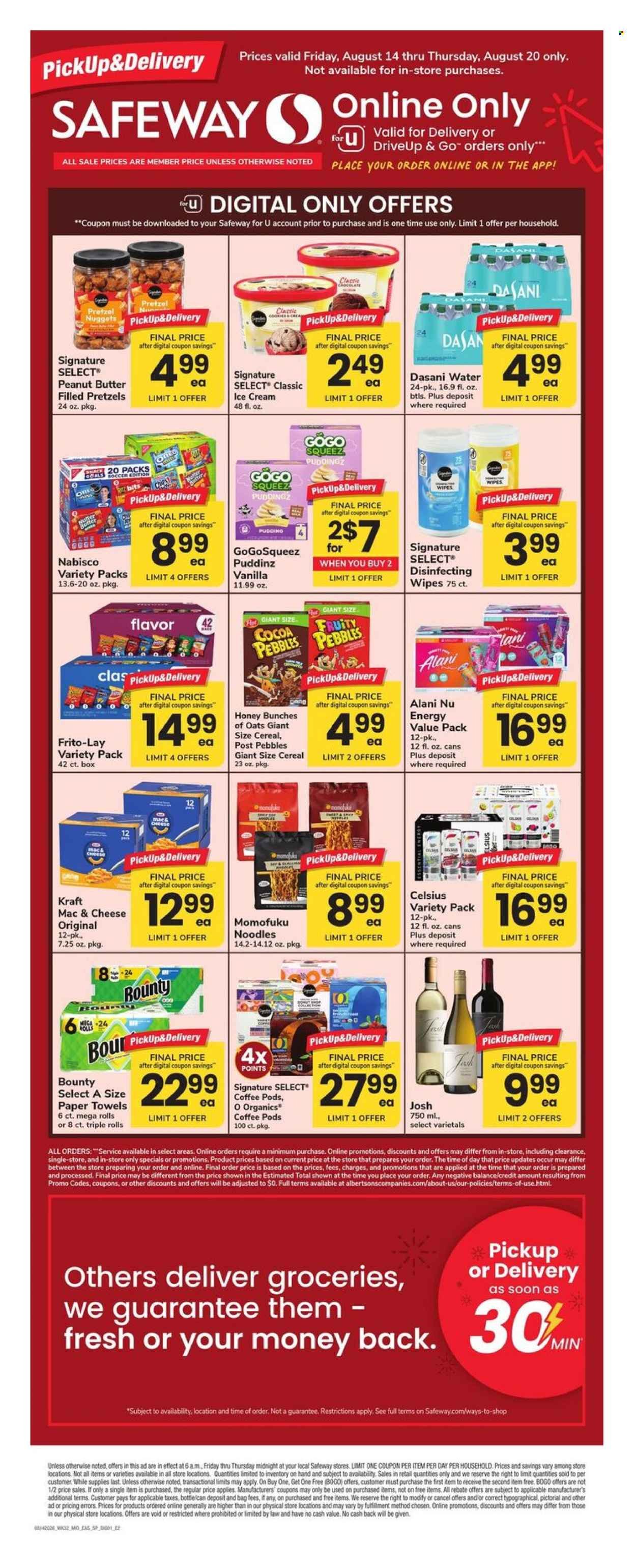 SAFEWAY ad - Bonus Online Savings