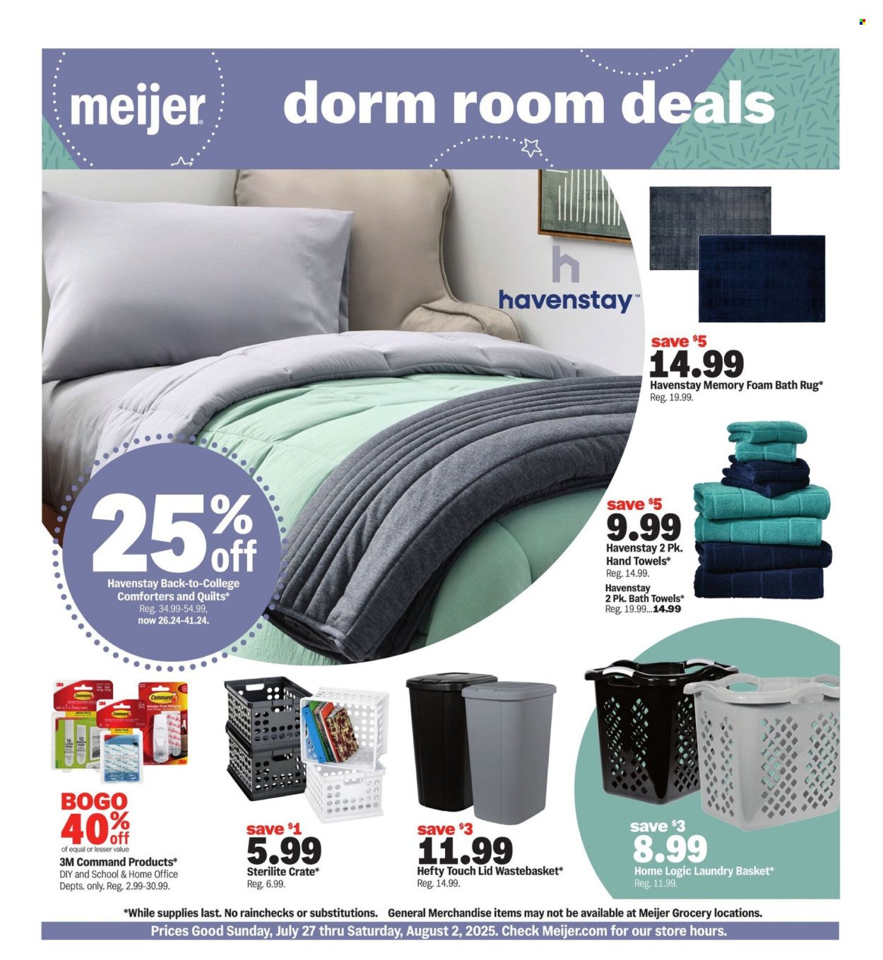MEIJER ad - dorm room deals (2025-07-27 - 2025-08-09) | 1