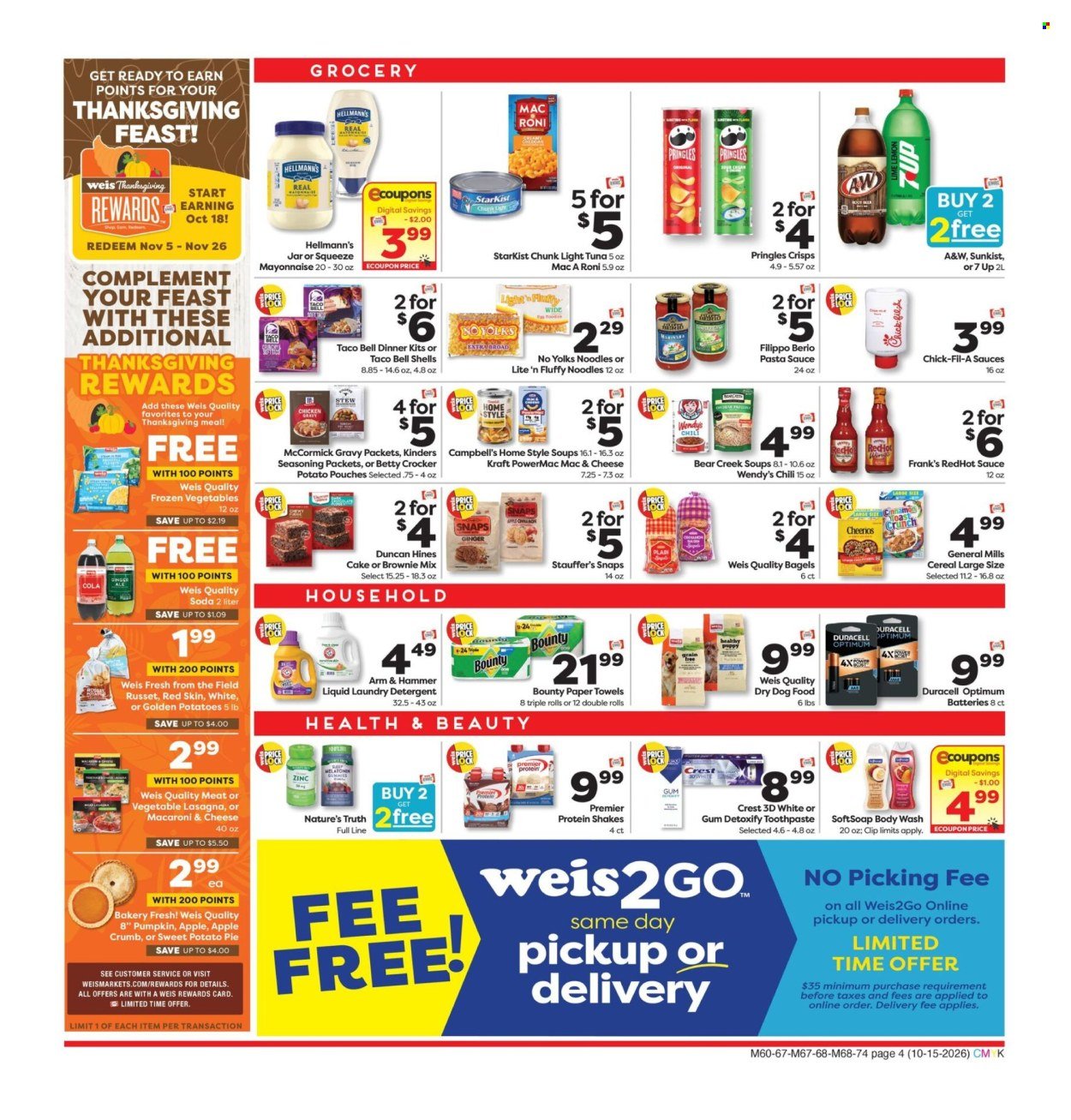 WEIS ad - Weekly Circular