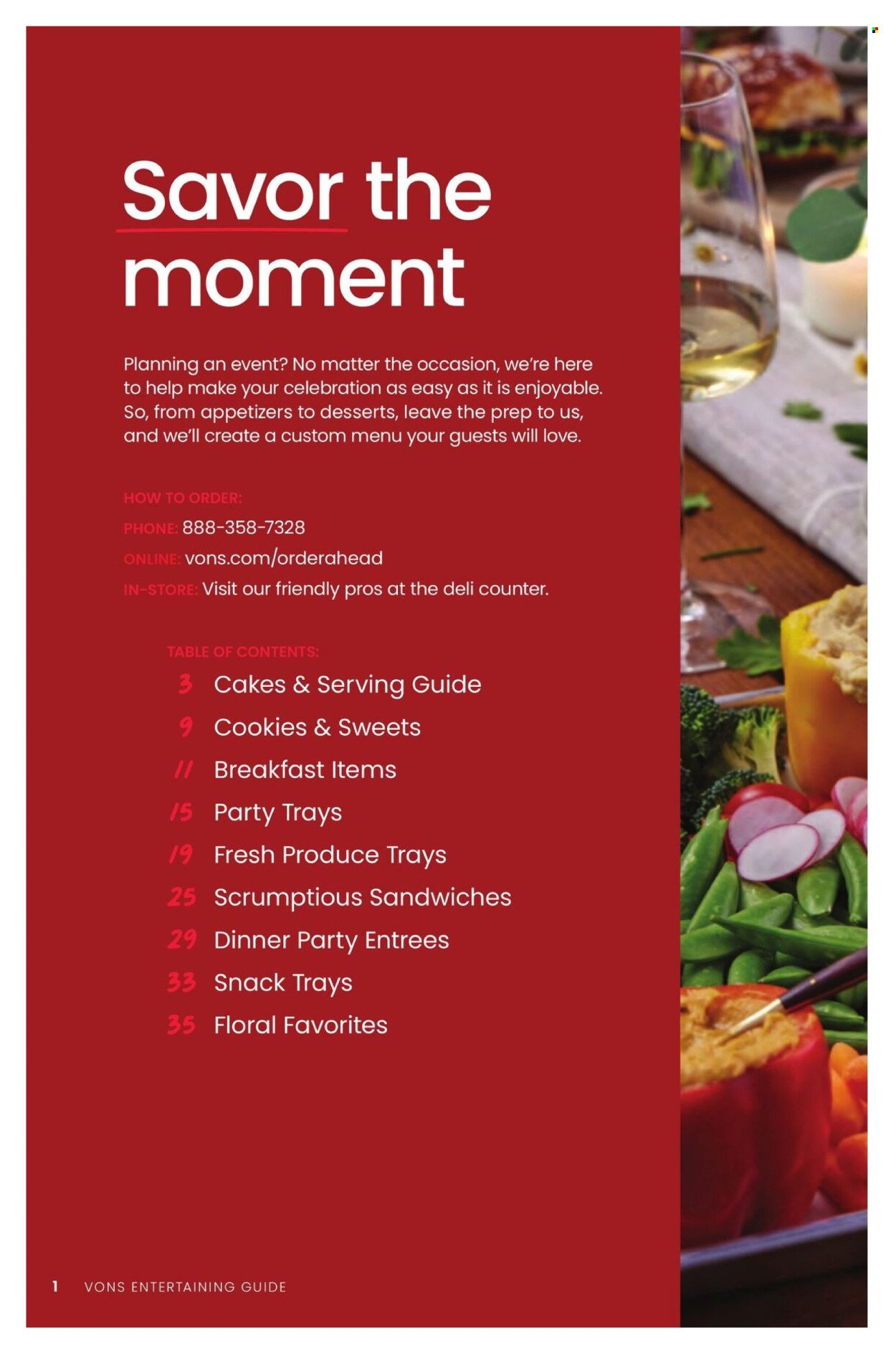 VONS ad - Entertaining Guide
