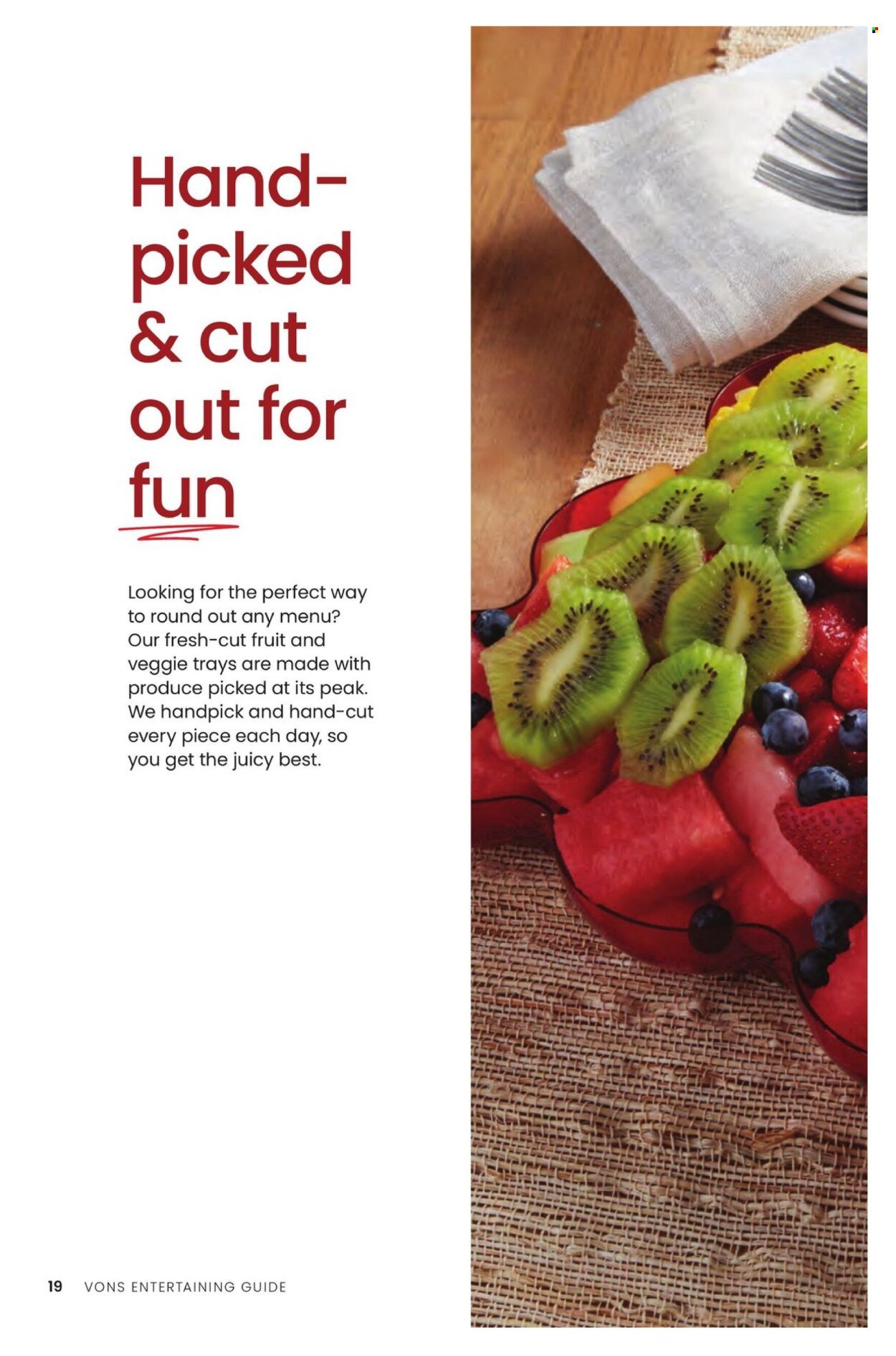 VONS ad - Entertaining Guide