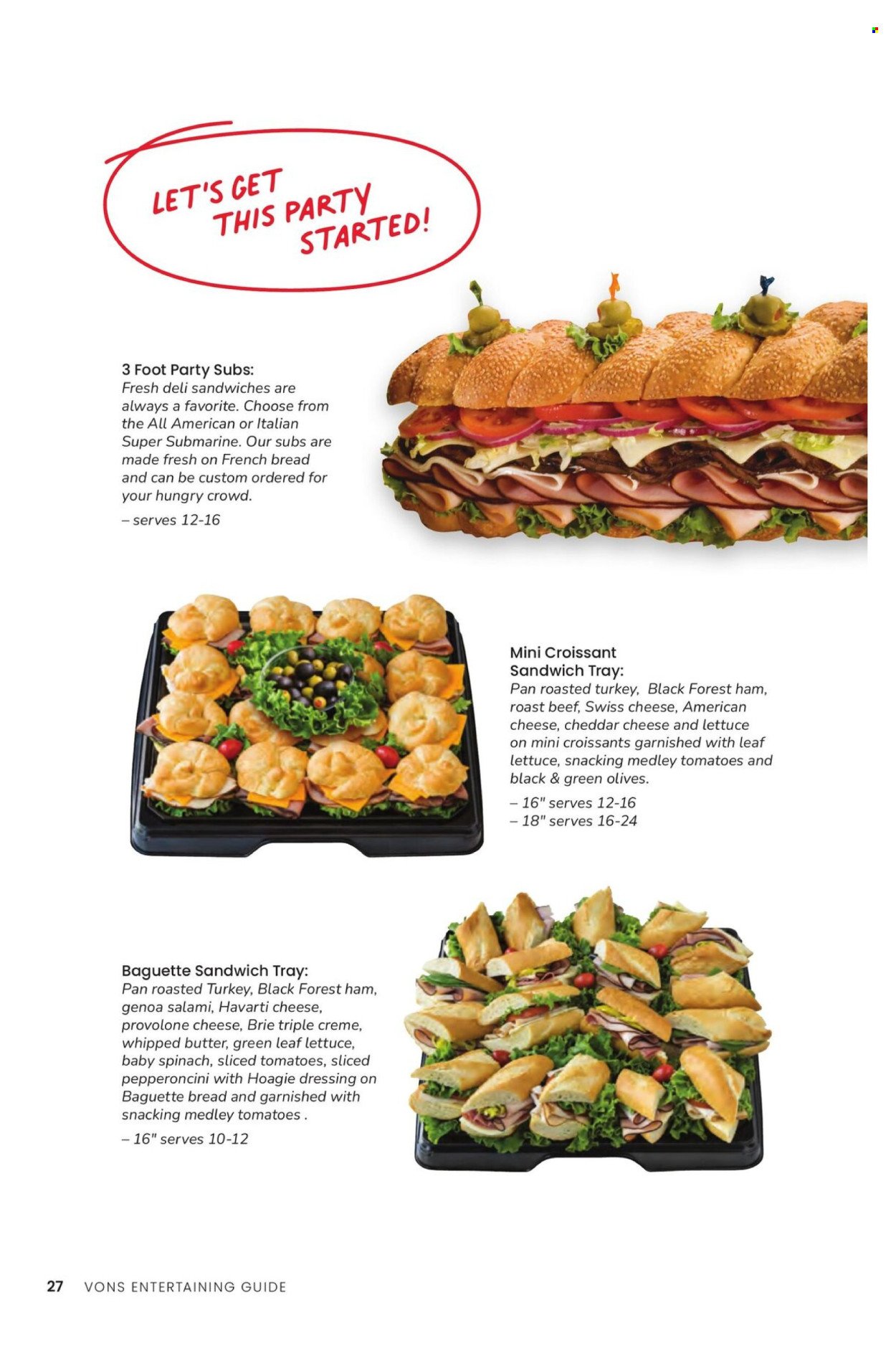 VONS ad - Entertaining Guide