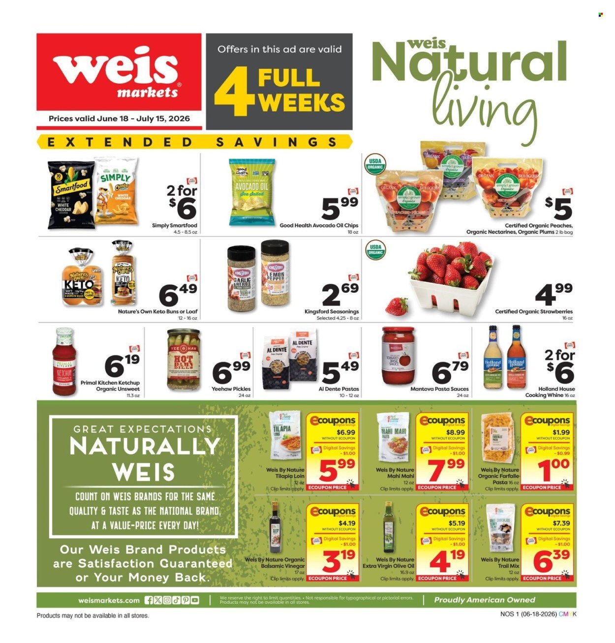 WEIS ad - Natural & Organic