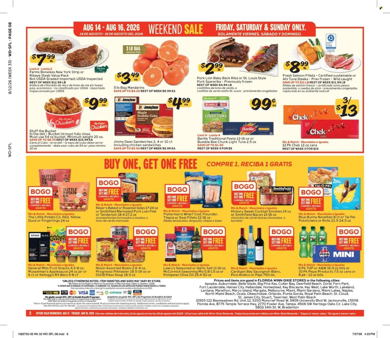 WINN DIXIE ad - Weekly Ad