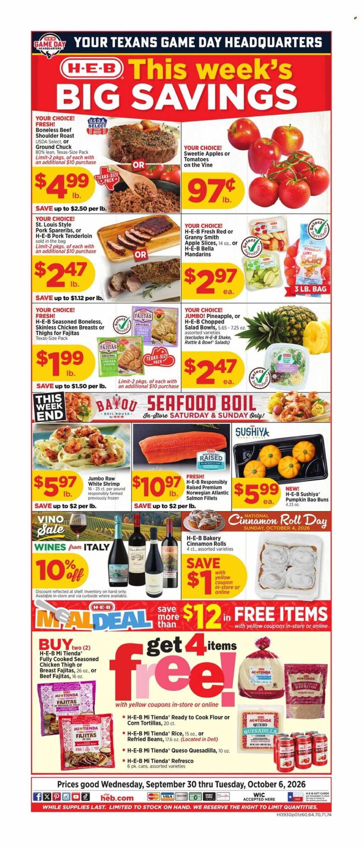 H-E-B ad - Weekly Ad