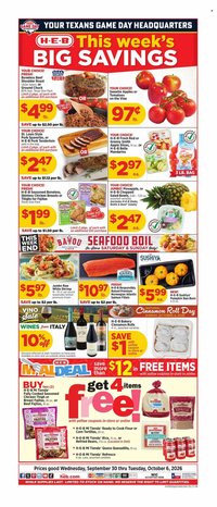 H-E-B ad - Weekly Ad