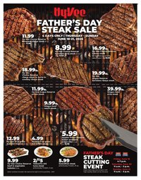 HY-VEE ad - Father's Day Steak Sale