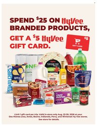 HY-VEE ad - Gift Card Promotion