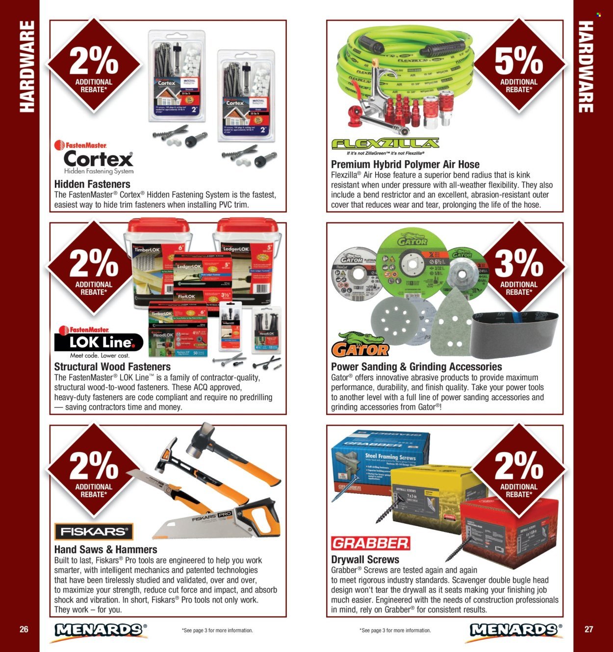 MENARDS ad - Contractor Catalog