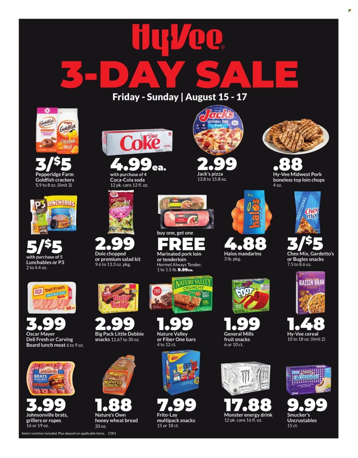 HY-VEE ad - 3-Day Sale (2025-08-15 - 2025-08-18) | 1