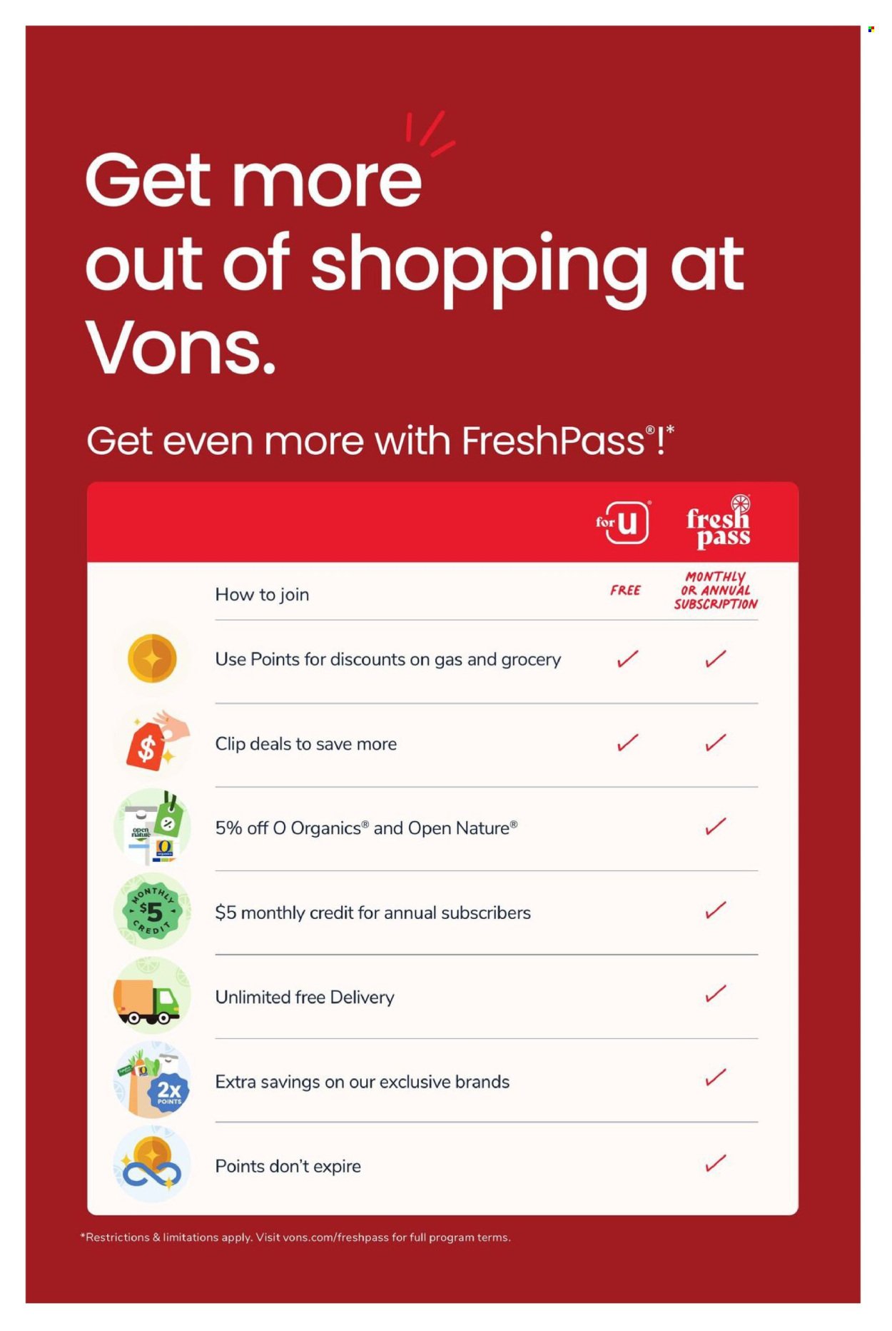 VONS ad - Weekly Ad