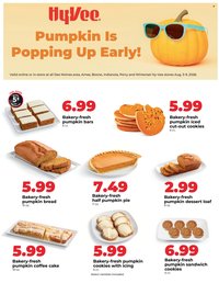HY-VEE ad - Bakery Pumpkin Sale