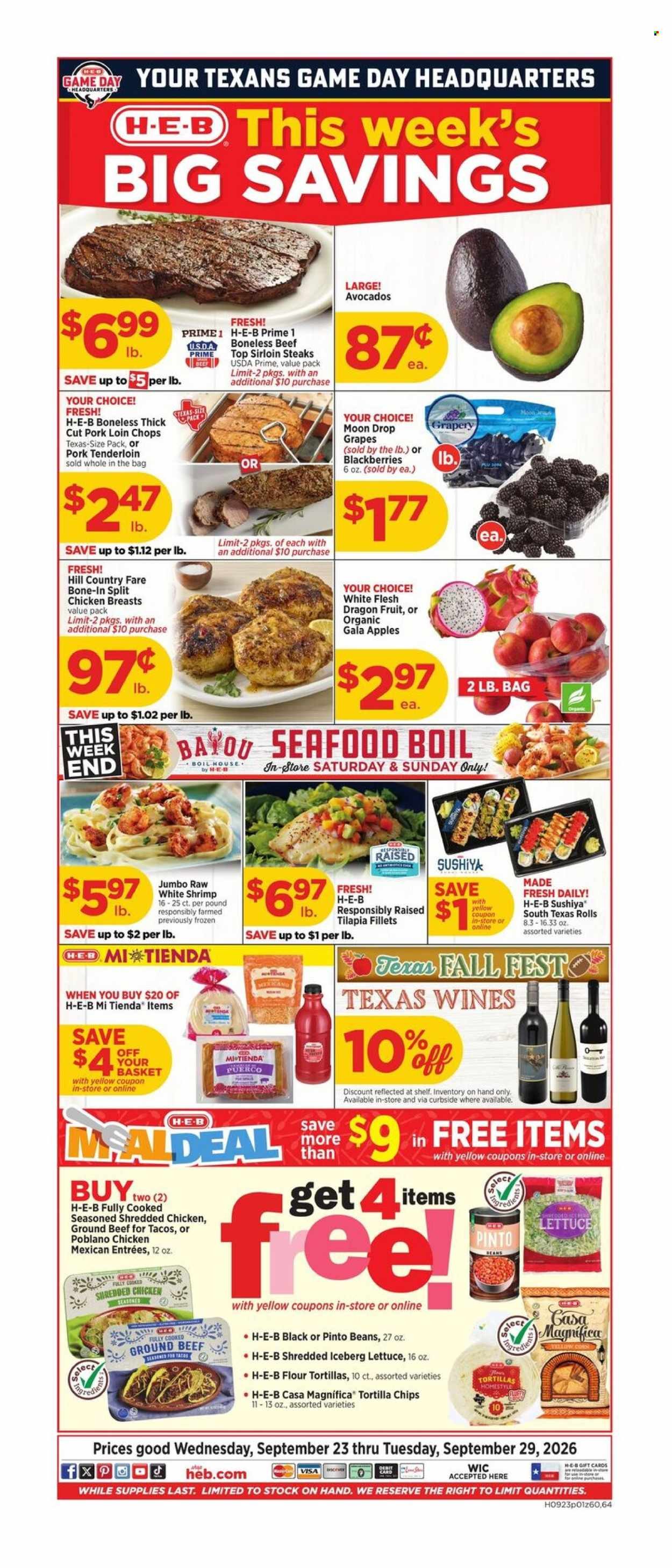 H-E-B ad - Weekly Ad