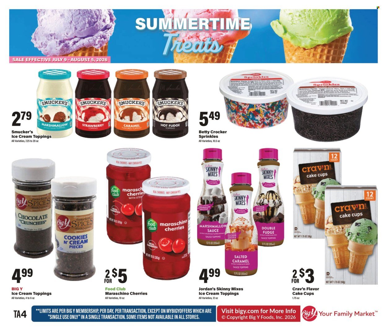 BIG Y ad - Summertime Treats