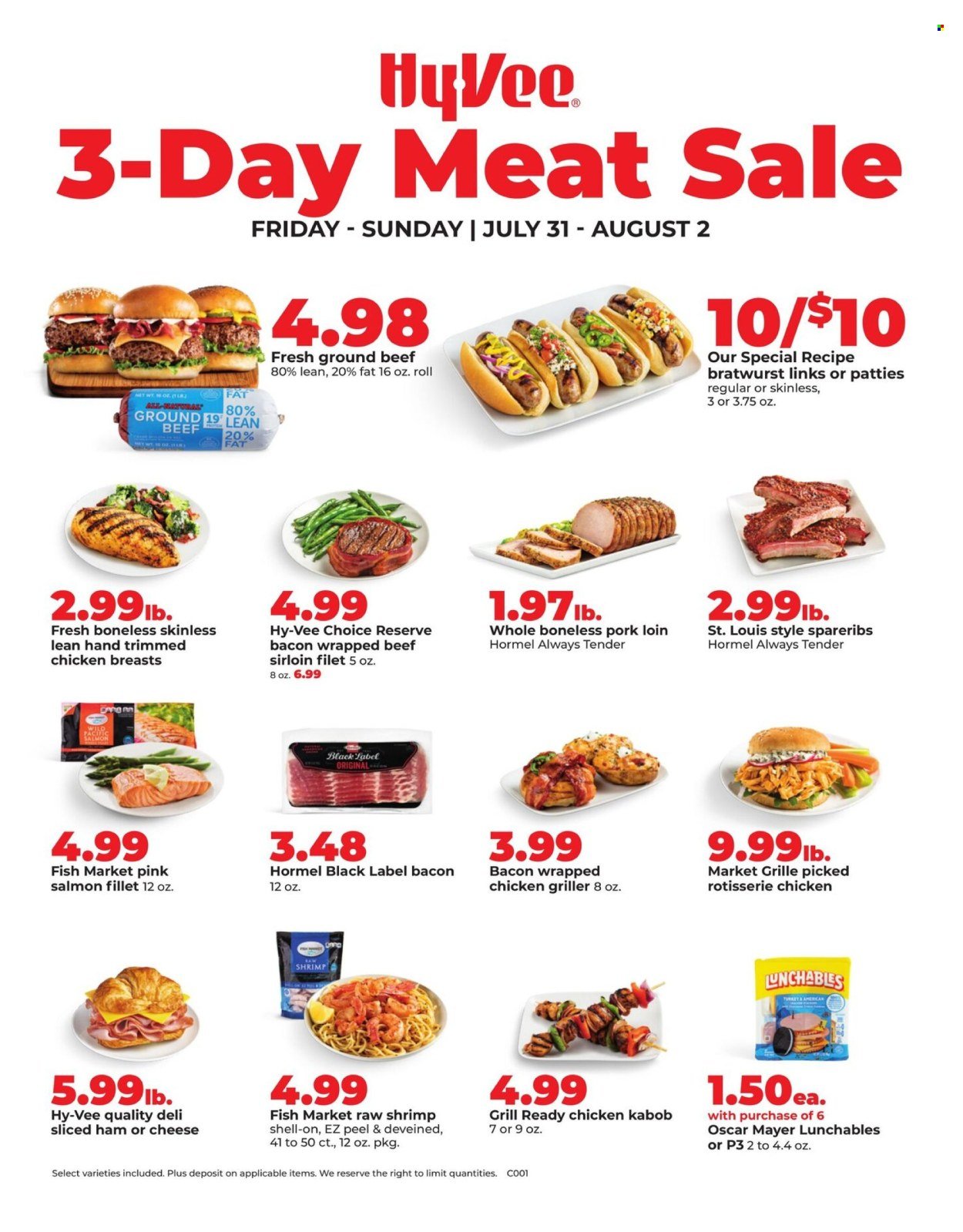 HY-VEE ad - 3 DAY SALE