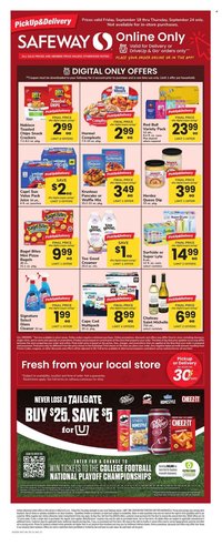 SAFEWAY ad - Bonus Online Savings