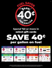 HY-VEE ad - Gift Card - Fuel Saver!