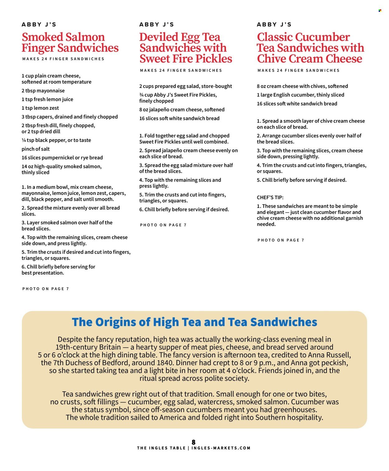INGLES ad - Table Magazine