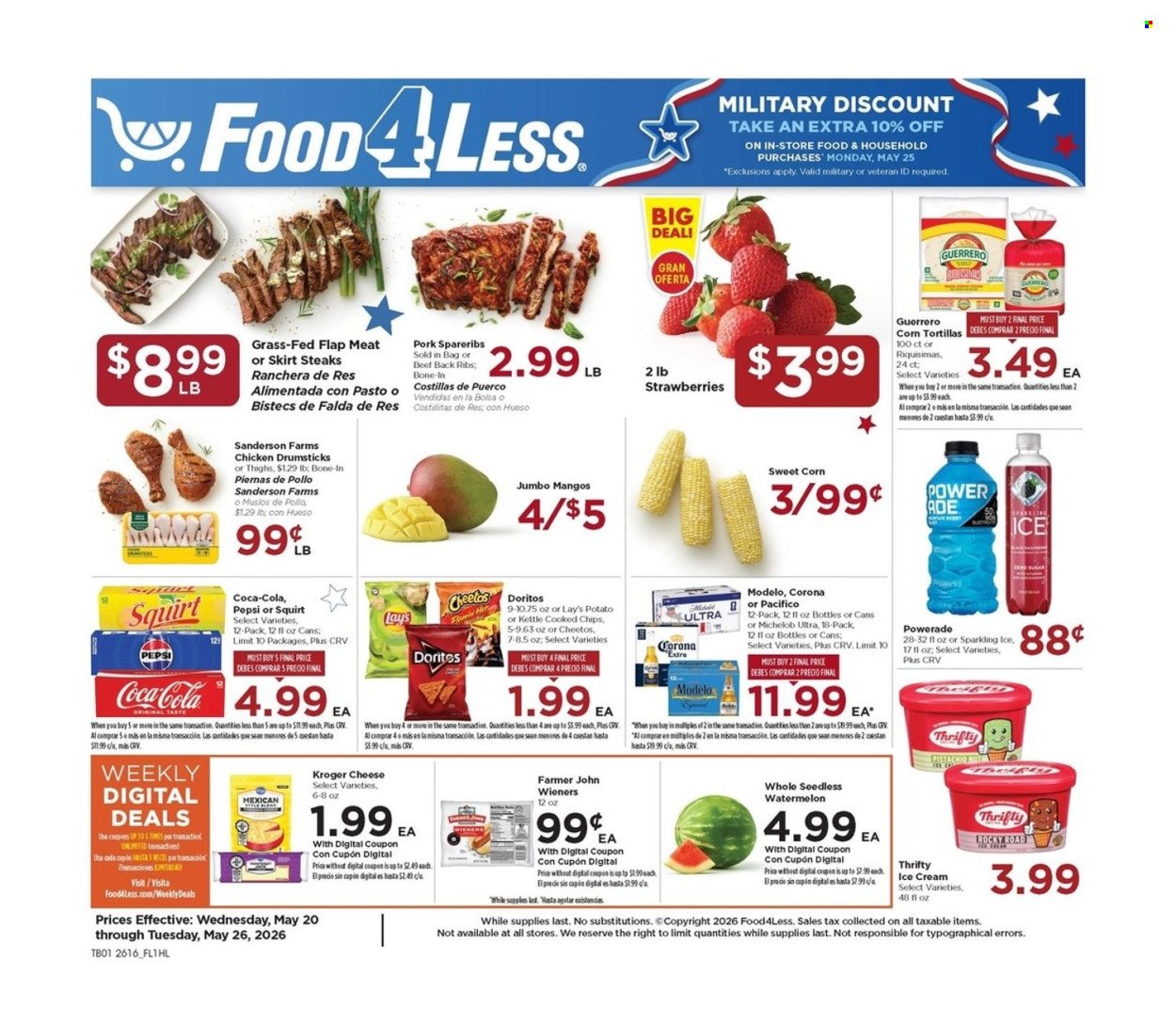 FOOD 4 LESS ad - Weekly Ad