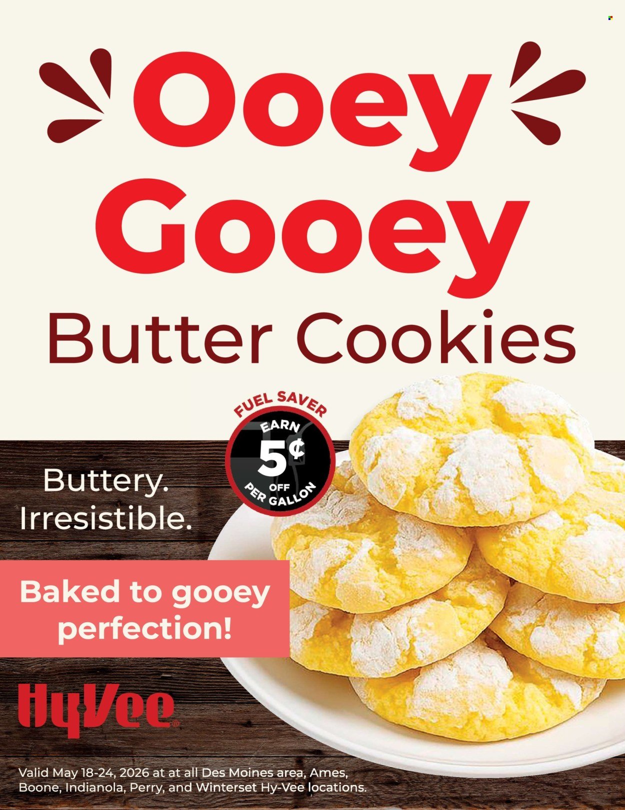 HY-VEE ad - OOEY GOOEY Butter Cookies!
