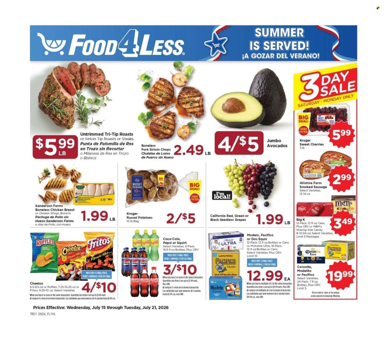 FOOD 4 LESS ad - Weekly Ad