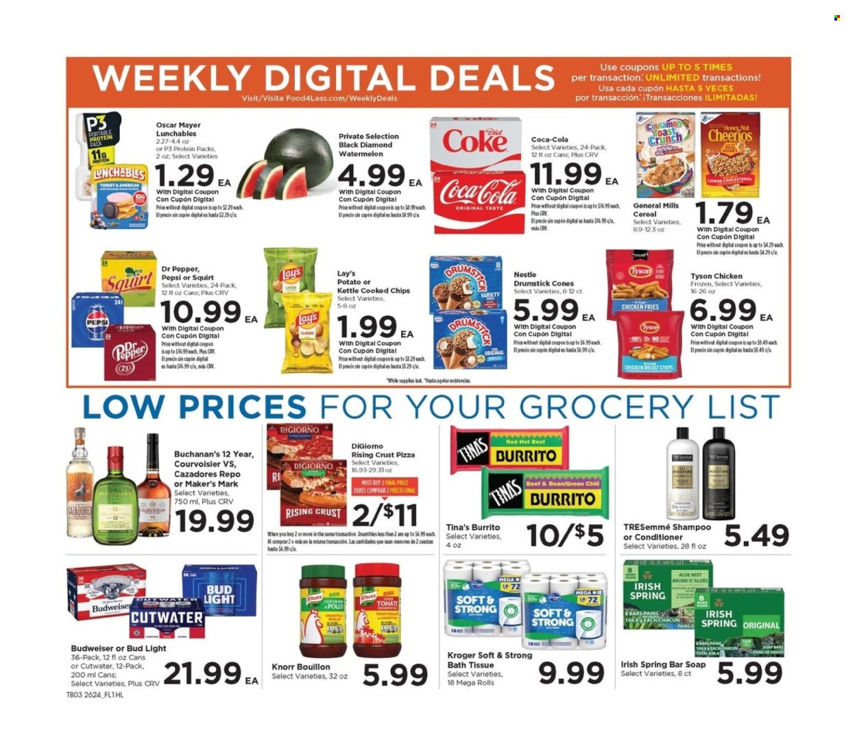 FOOD 4 LESS ad - Weekly Ad