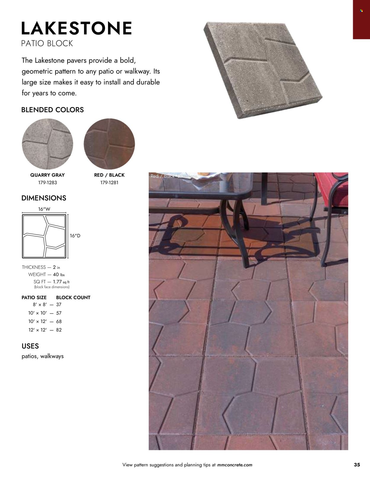 MENARDS ad - Landscape Block Catalog