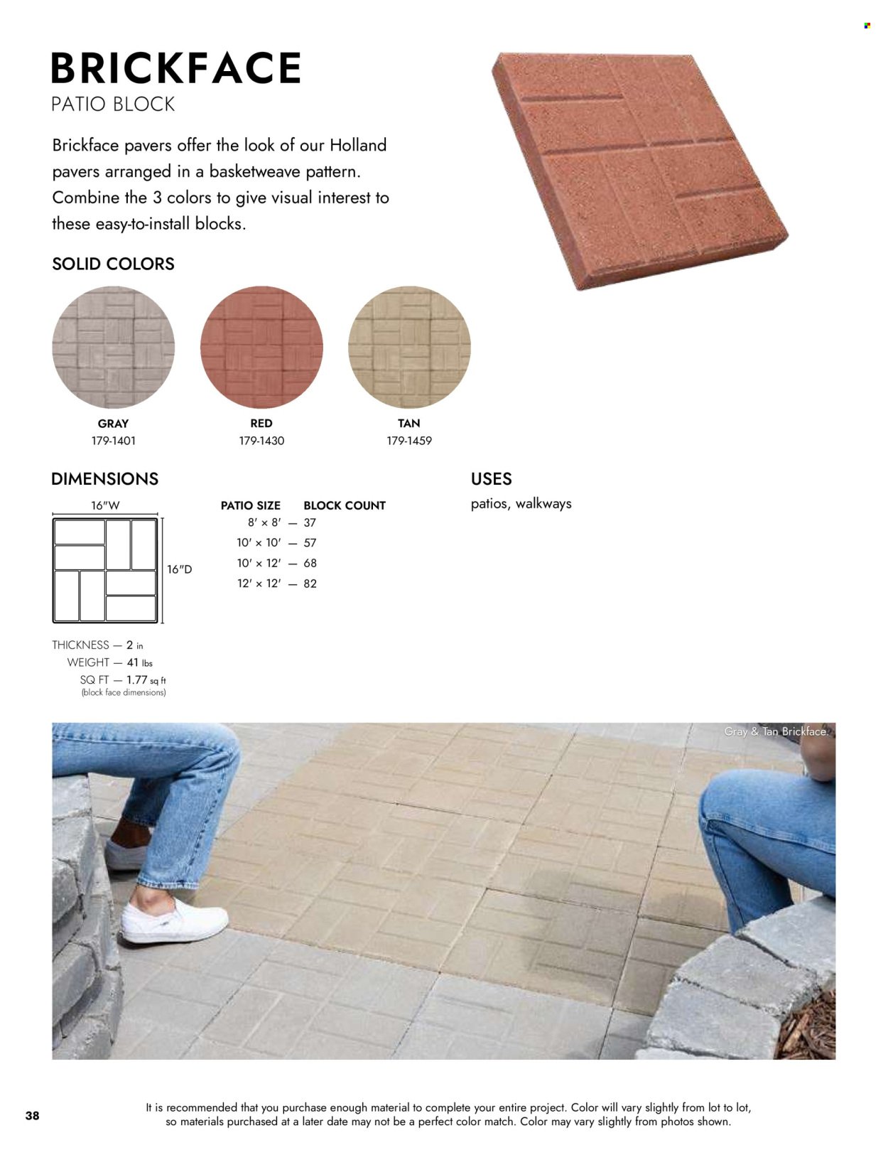 MENARDS ad - Landscape Block Catalog