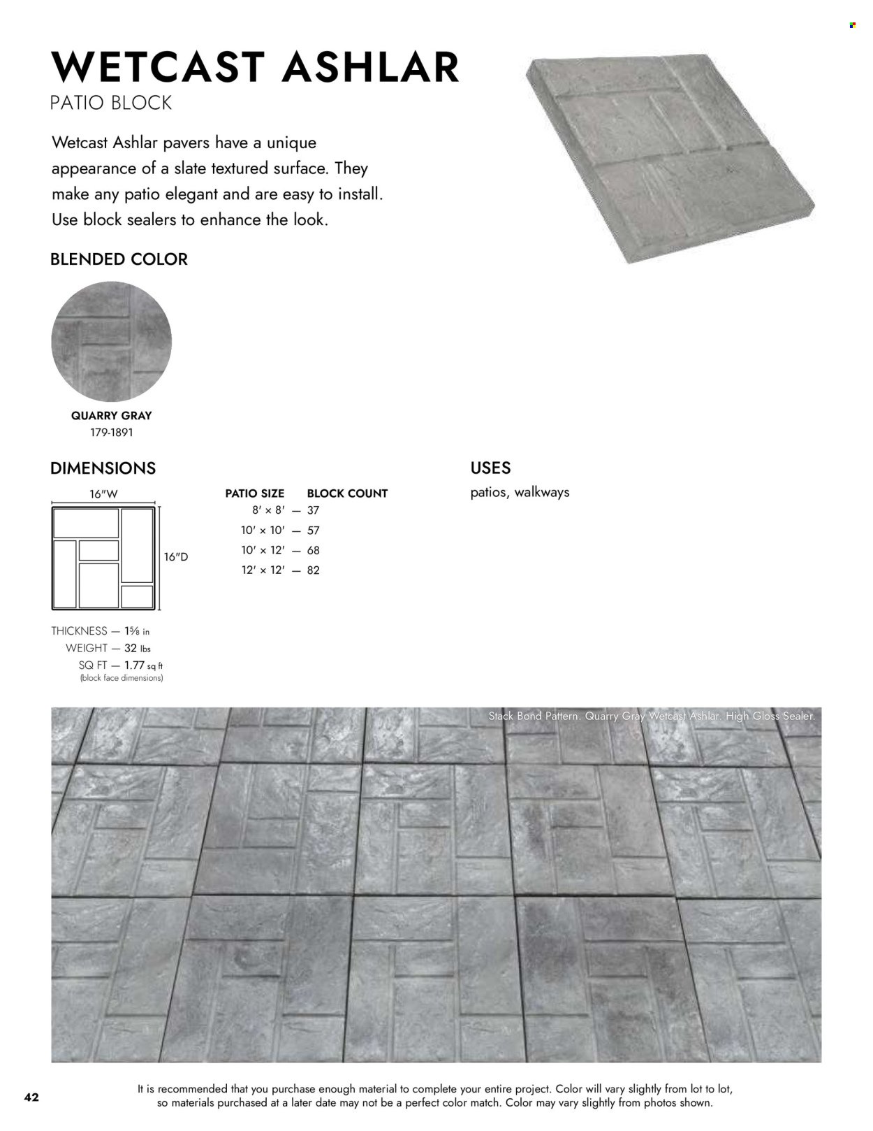 MENARDS ad - Landscape Block Catalog