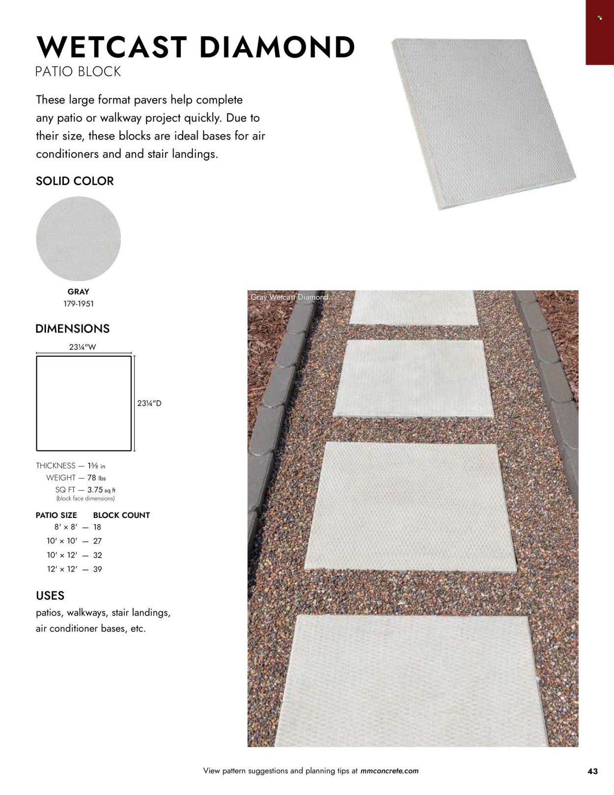 MENARDS ad - Landscape Block Catalog