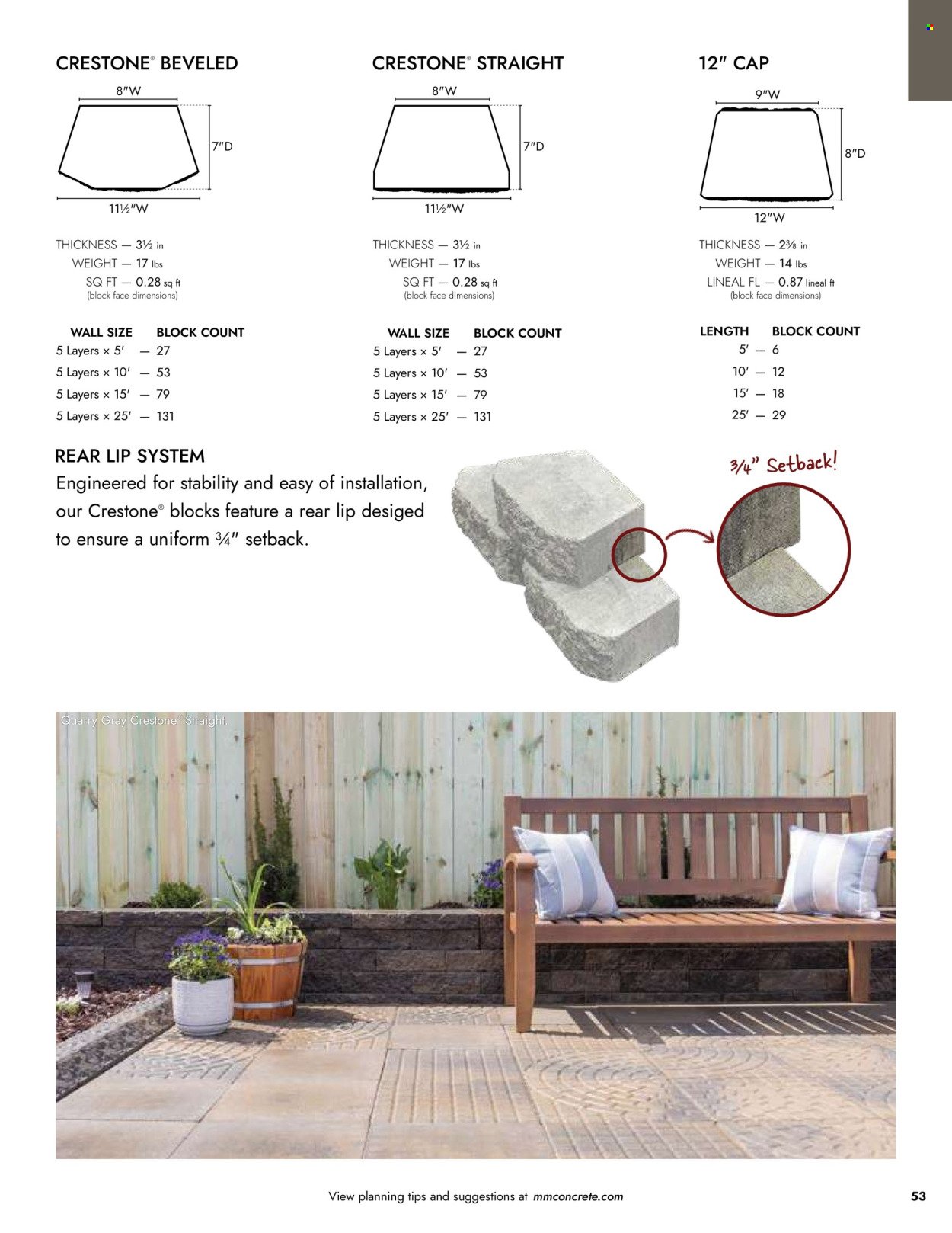 MENARDS ad - Landscape Block Catalog