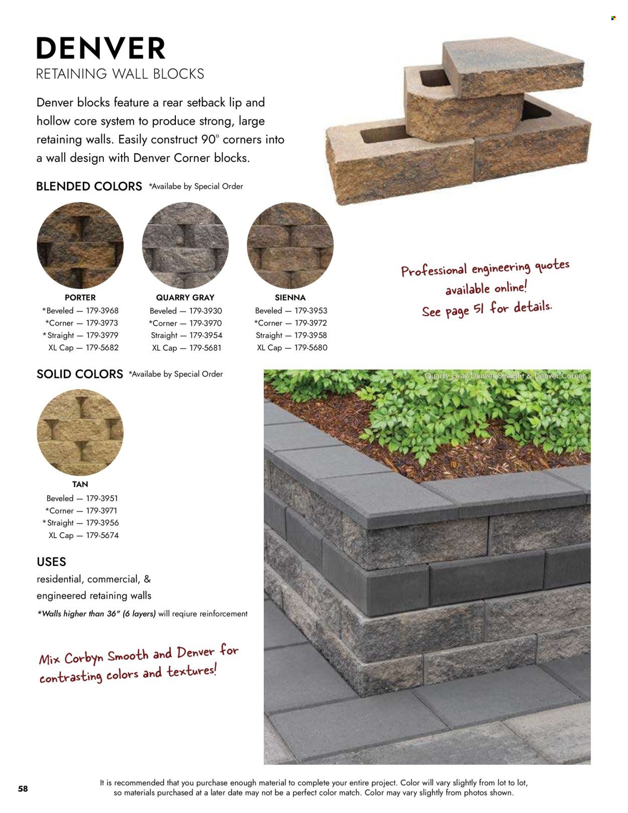 MENARDS ad - Landscape Block Catalog