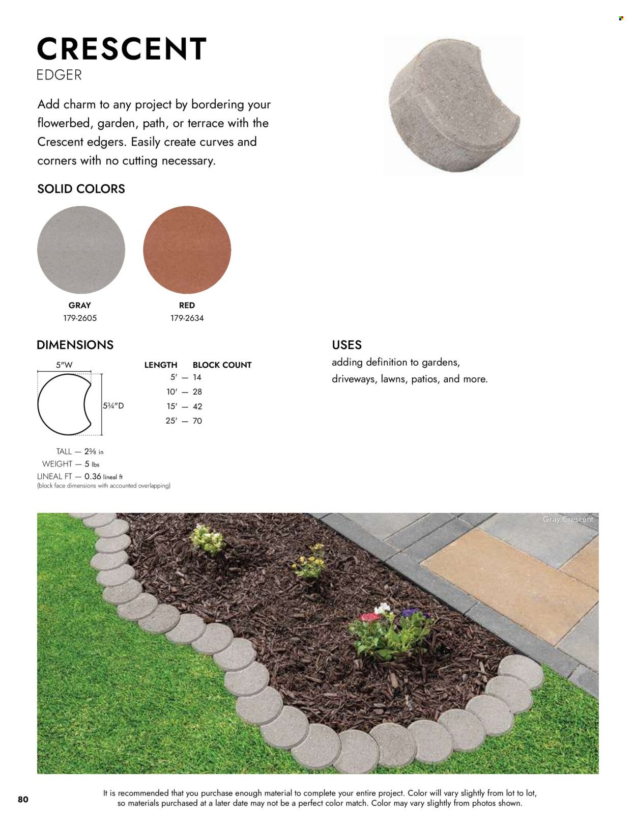 MENARDS ad - Landscape Block Catalog