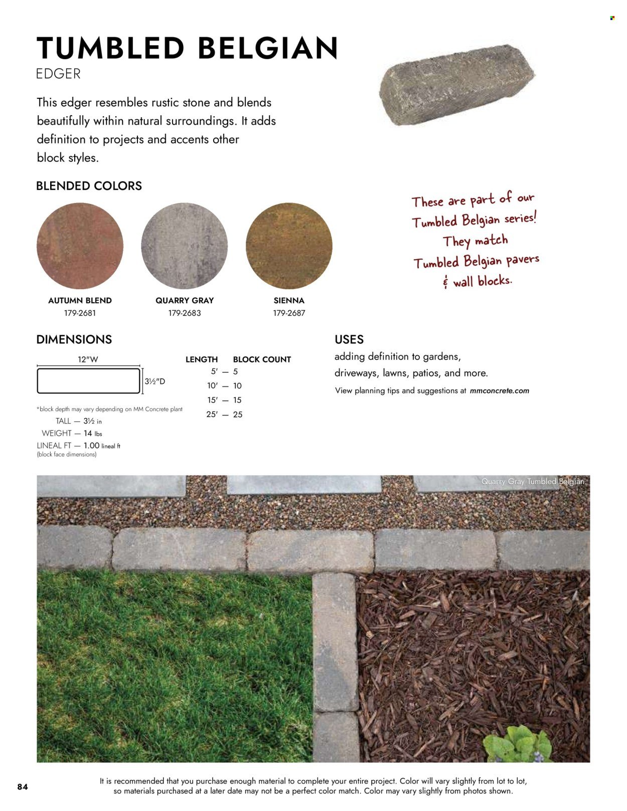MENARDS ad - Landscape Block Catalog