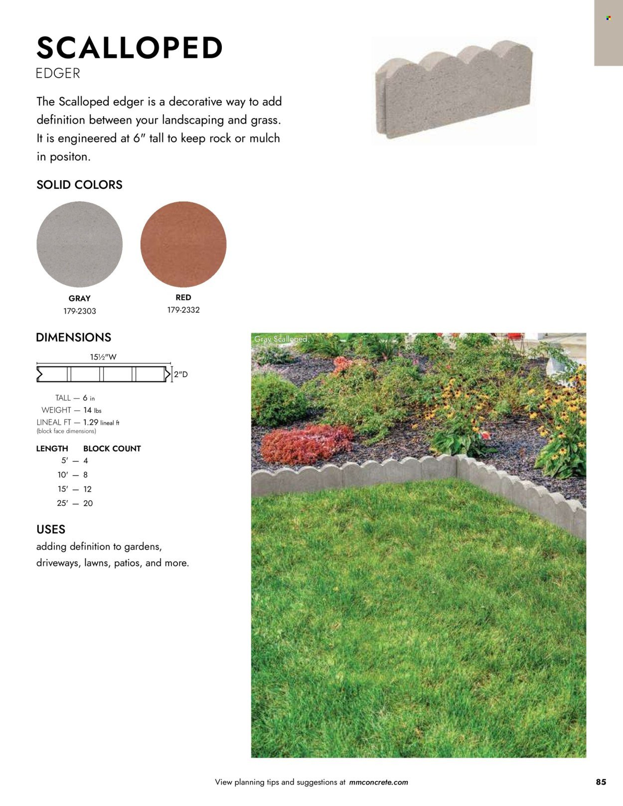 MENARDS ad - Landscape Block Catalog