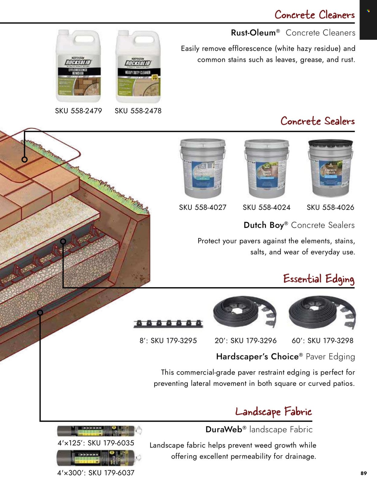 MENARDS ad - Landscape Block Catalog
