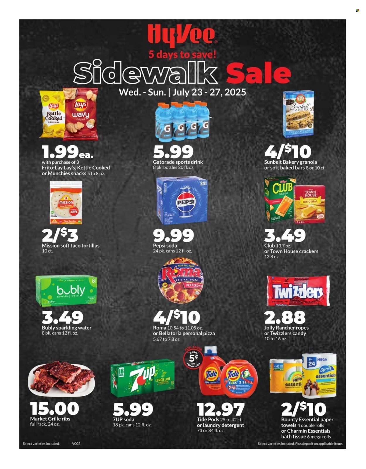 HY-VEE ad - Sidewalk Sale (2025-07-23 - 2025-07-27) | 1