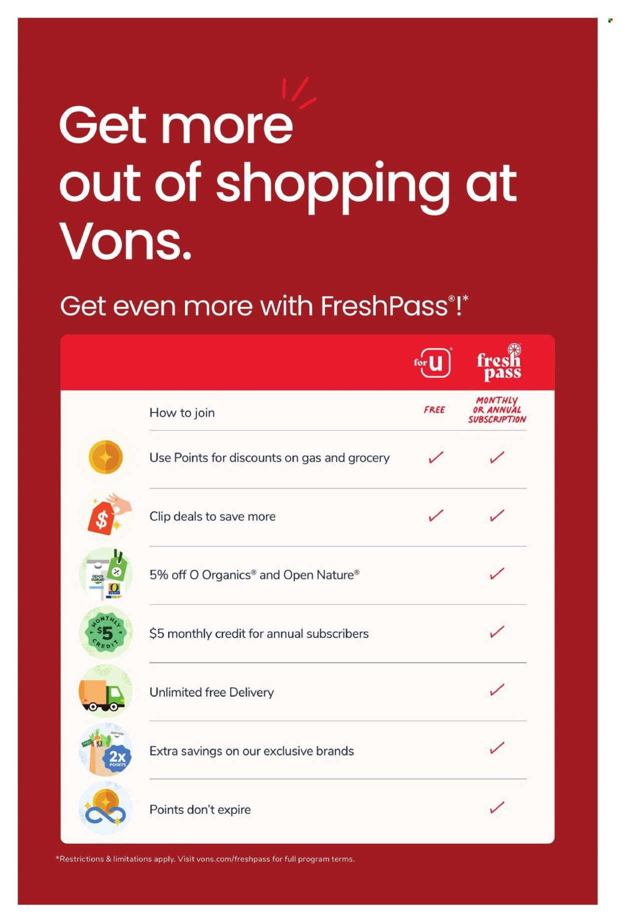 VONS ad - Weekly Ad