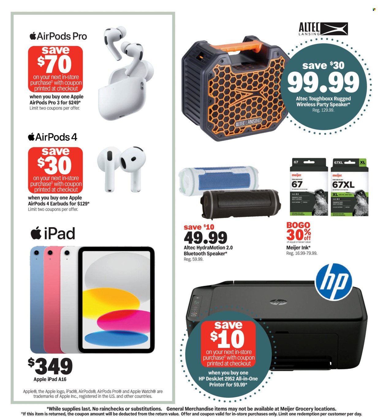 MEIJER ad - Storage for Study Season
