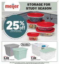 MEIJER ad - Storage for Study Season