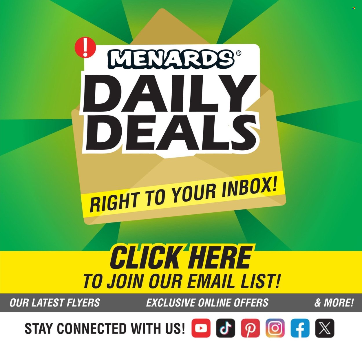 MENARDS ad - 11% Rebate* Sale