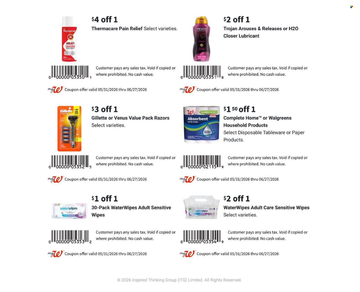 WALGREENS ad - Savings Book