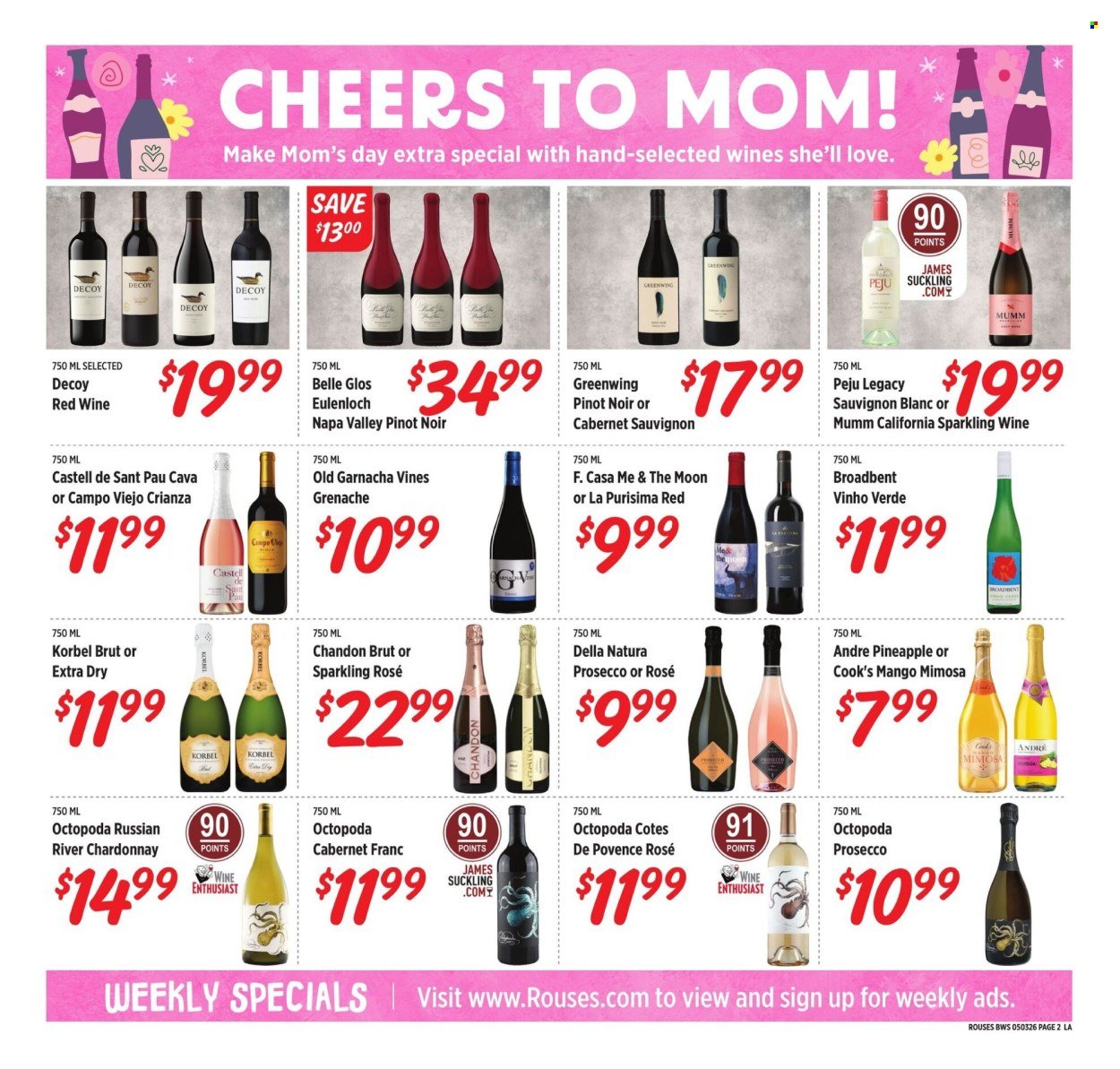 ROUSES MARKETS ad - Alcohol Specials