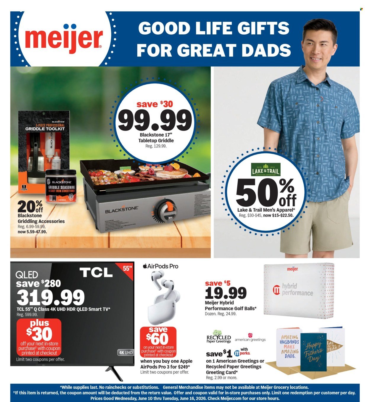 MEIJER ad - Good life gifts for great dads